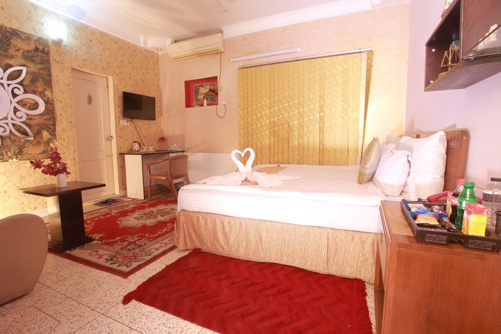 Furnished serviced apartment living room in Dhaka