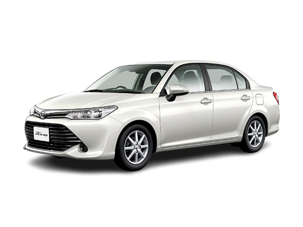Toyota Axio sedan for rent in Dhaka with professional driver