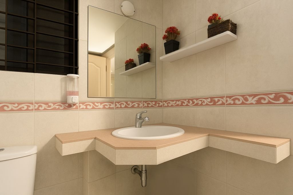 Kitchen area in Double Deluxe room Dhaka